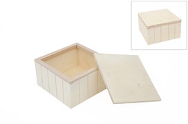 CAJA CUADRADA 15X15X9  MADERA 87764