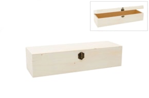 CAJA RECTANGULAR  VINO LG MADERA 87260  37X10X9CM