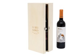 CAJA RECTANGULAR 3 BOTELLAS  VINO