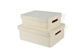 CAJA -RECTANGULAR -35X27X13 GRANDE MADERA 87725G