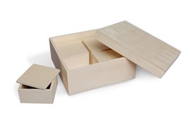 CAJA TE RECTA  64391 CON 4 CAJAS 19X19X8