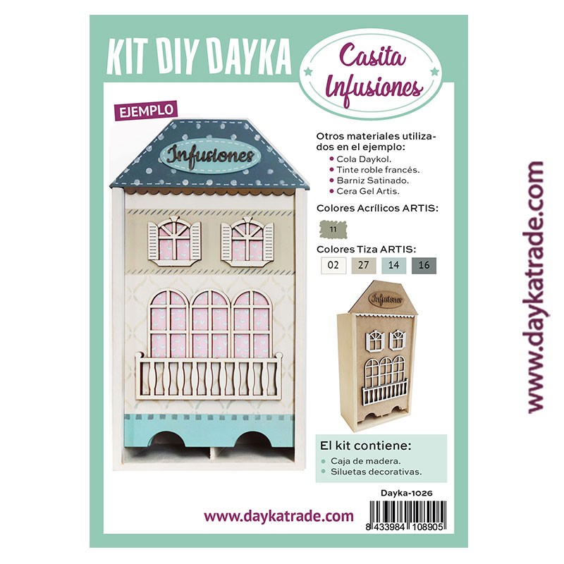 CAJA CASITA TE DAYKA CON VENTANAS 2 CARRILES