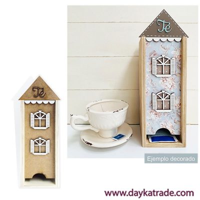 CAJA CASITA TE DAYKA CON VENTANAS 1 CARRIL