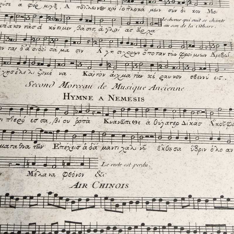 PARTITURA CRT639  PAPEL CARTONAJE ROSSI 70X100  1931 HYMNE A NEMESIS