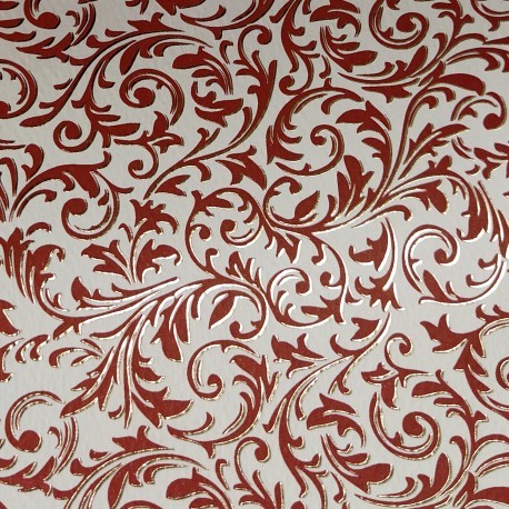 FLORENTINE ROJO  NAVIDAD  CON DORADO LTP037 CARTONAJE ROSSI 70X50 120GR
