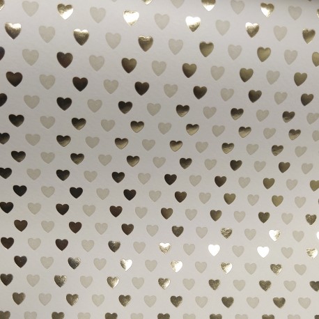 CORAZONES  CON DORADO LTP090 CARTONAJE ROSSI 70X50 120GR