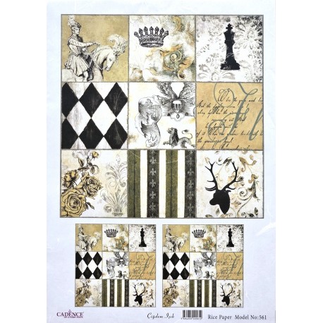 PAPEL ARROZ  CADENCE AJEDREZ  NUEVO 561