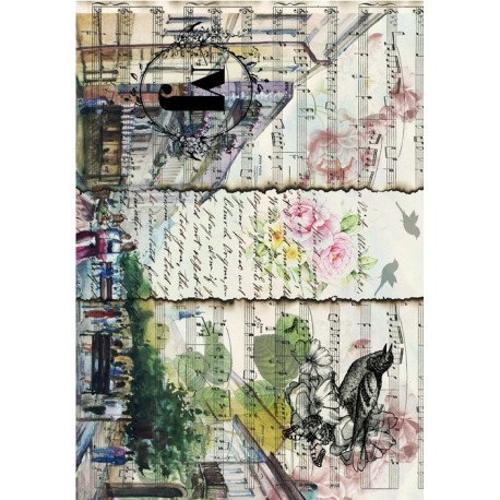 PAPEL ARROZ  CADENCE  MUSICA  MOD PA134