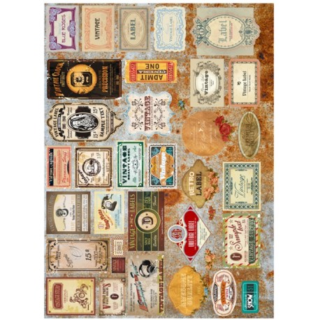 PAPEL ARROZ  CADENCE PEGATINAS VIAJES SELLOS POSTALE MOD PA322