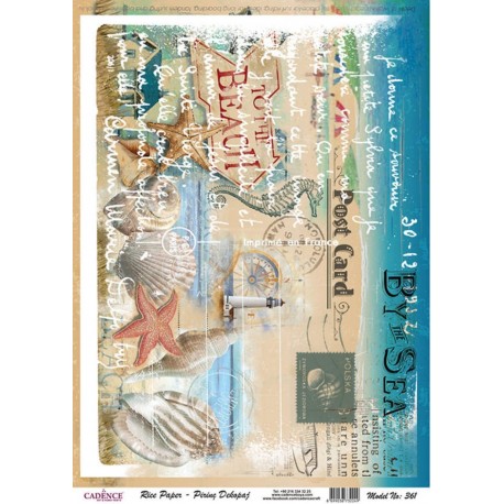 PAPEL ARROZ  CADENCE POR EL MAR MOD PA361