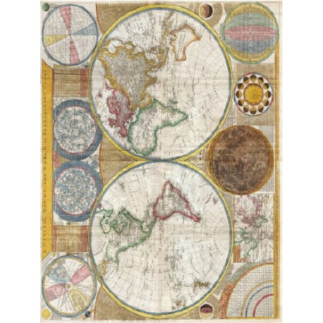 PAPEL ARROZ  CADENCE PLANISFERIO MAPA MOD PA444