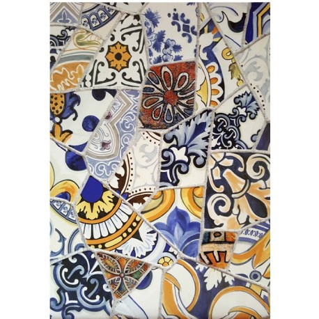 PAPEL ARROZ  CADENCE AZULEJOS ROTOS MOD PA554