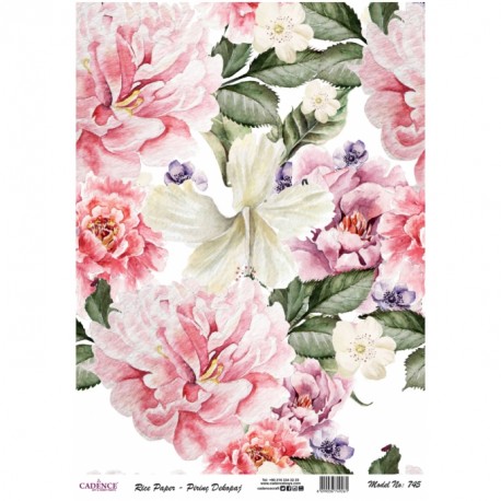 PAPEL ARROZ  CADENCE HIBISCUS  MOD PA745
