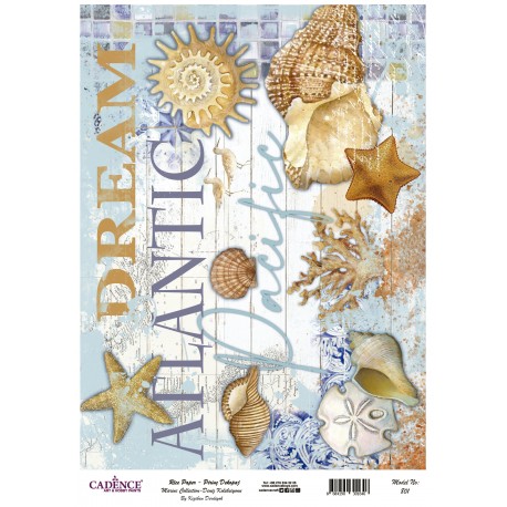 PAPEL ARROZ  CADENCE MARINERO A3  DREAM ATLANTIC  801