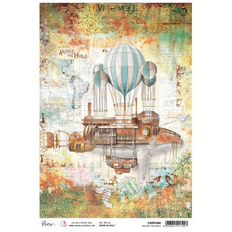 BALLENA VOLADORA   CBRP468 CIAO BELA  PAPEL DE ARROZ DECOUPAGE