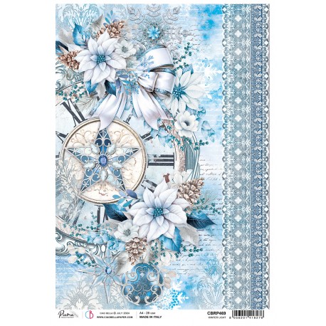 WINTER LIGHT  CBRP469 CIAO BELA  PAPEL DE ARROZ DECOUPAGE