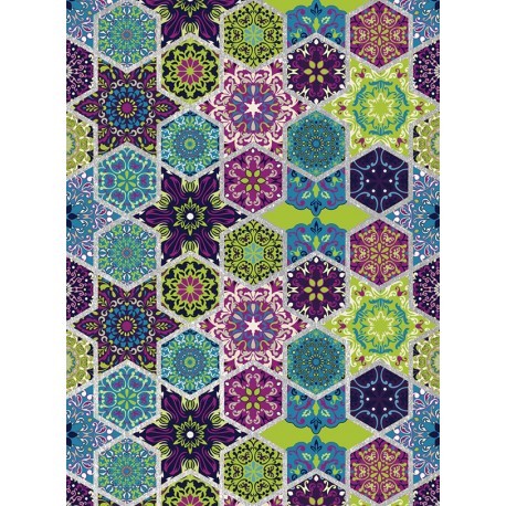 PAPEL ARROZ PLATA AZULEJOS  FASHION  PPP24