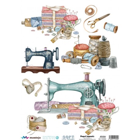 PAPEL ARROZ JAPONES  MONTEJO  A3 MAQUINA COSER