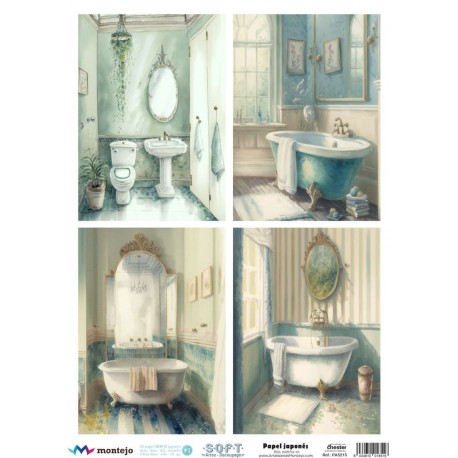 PAPEL ARROZ JAPONES  MONTEJO  A3  BAÑERAS