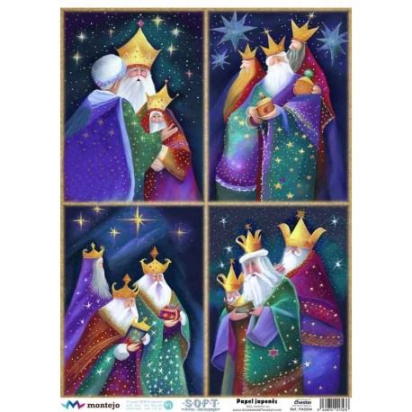 PAPEL ARROZ JAPONES  MONTEJO  A3  REYES MAGOS