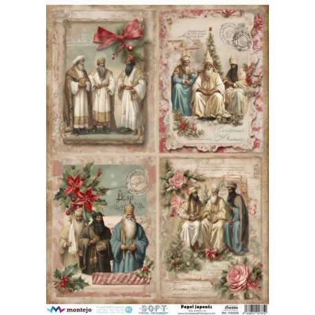 PAPEL ARROZ JAPONES  MONTEJO  A3  REYES MAGOS ORIENTE
