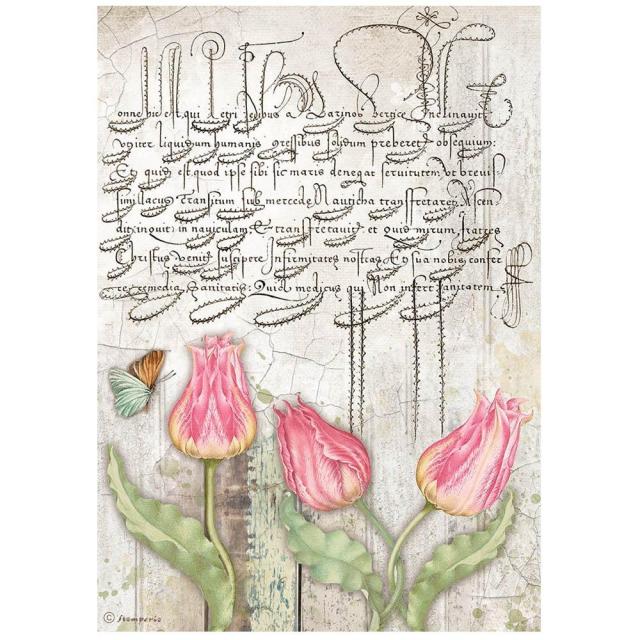 TULIPANES GARDEN  A4 STAMPERIE DFSA4666