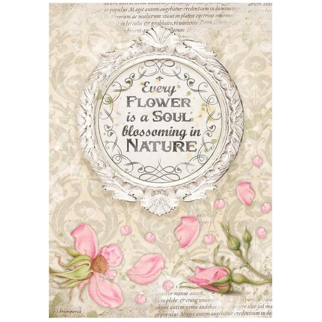  EVERY FLOWER IS A SOUL  GARDEN  A4 STAMPERIE DFSA4670