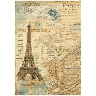 PAPEL ARROZ A4 PARIS TORRE EIFFEL STAMPERIE DFSA4775