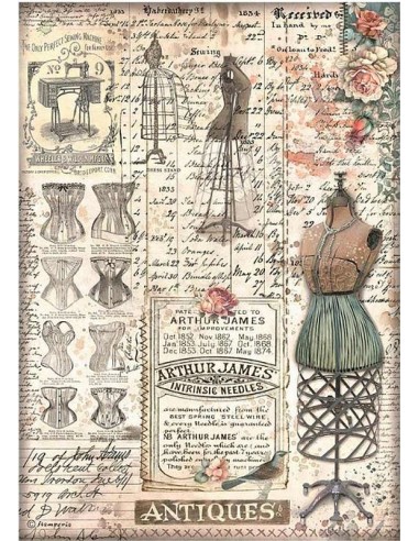 PAPEL ARROZ A4  ARTHUR JAMES  STAMPERIE DFSA4851