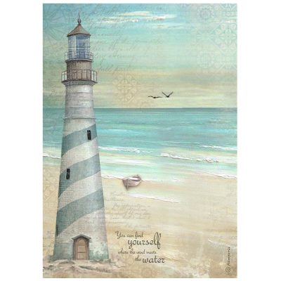 PAPEL ARROZ A4  THE SEA FARO  STAMPERIE DFSA4857