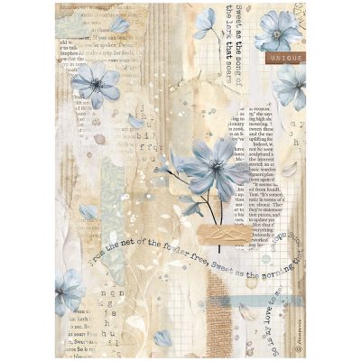PAPEL ARROZ A4  POETRY  FROM THE NET  STAMPERIE DFSA4861