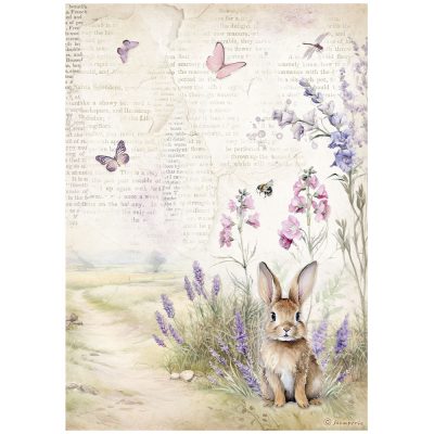 PAPEL ARROZ A4  CONEJITO   STAMPERIE DFSA4883