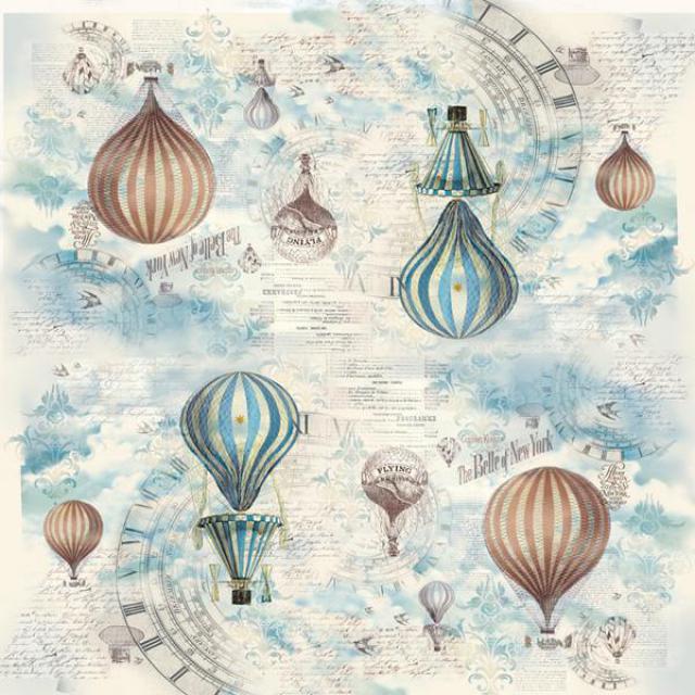 PAPEL ARROZ 50X50 BALLON STAMPERIE DFT259