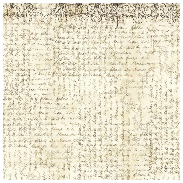 PAPEL ARROZ 50X50 FONDO LETRAS    STAMPERIE DFT333