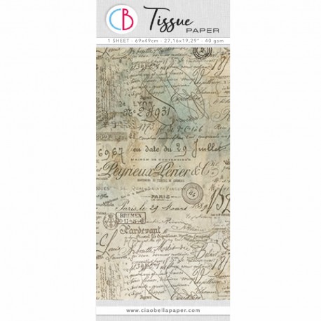 PAPEL SEDA OLD LEDGERS   69X49 CM