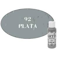 PLATA 92 ARTIS  60 ML  ACRILICA MATE