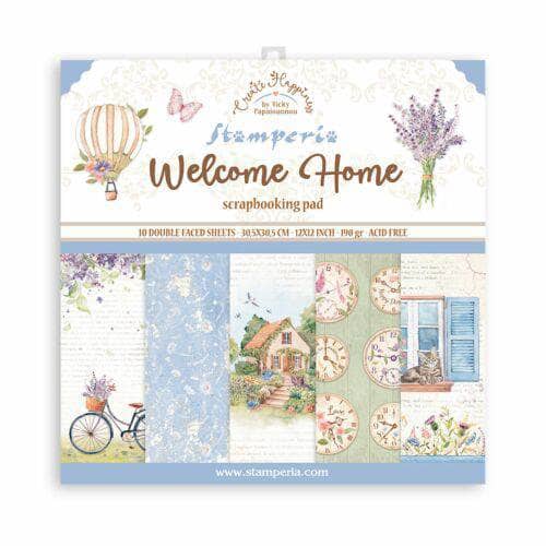 ROMANTIC  WELCOME HOME   STAMPERIA  30,5X30,5 SCRAP SBBL129