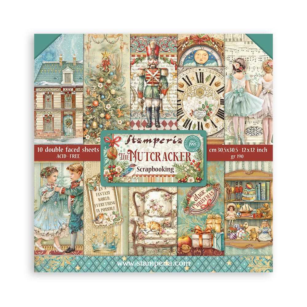 CASCANUECES  STAMPERIA  30,5X30,5 SCRAP SBBL154 CRISTINA RADOVAN