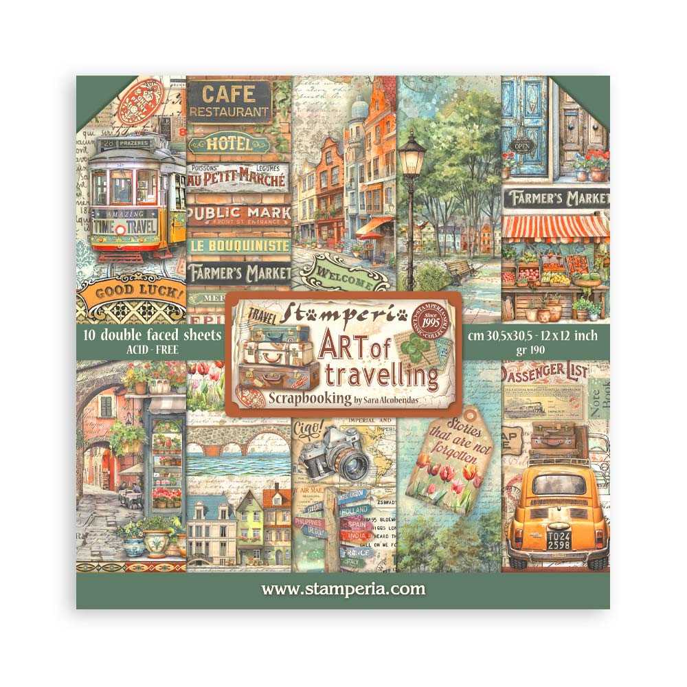 ART TRAVELLING  STAMPERIE  30,5X30,5 SCRAP SBBL64