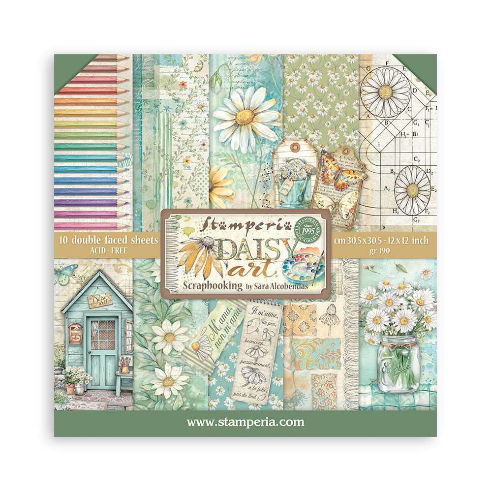 DAISY ART  STAMPERIE  30,5X30,5 SCRAP SBBL182 SARA ALCOBENDAS