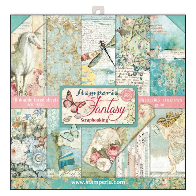WONDERLAND  STAMPERIE  30,5X30,5 SCRAP SBBL38