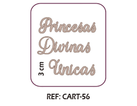  DAYKA PRINCESAS UNICAS DIVINAS  FIGURAS TROQUELES CART-56