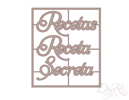  DAYKA RECETA SECRETA   FIGURAS TROQUELES CART-262