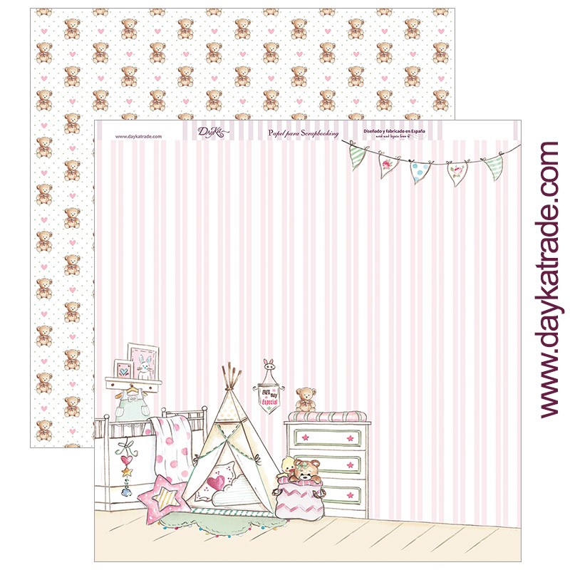 BEBE NIÑA   SCP-260 DAYKA   30,5X30,5 SCRAP  HABITACIÓN TIPPI
