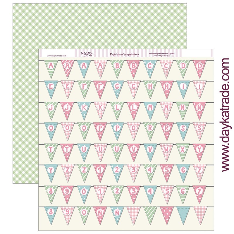 BEBE NIÑA   SCP-264 DAYKA   30,5X30,5 SCRAP  BANDERINES