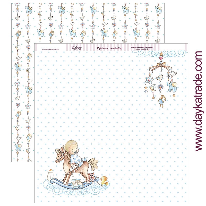 BEBE NIÑO   SCP-270 DAYKA   30,5X30,5 SCRAP  CABALLITO