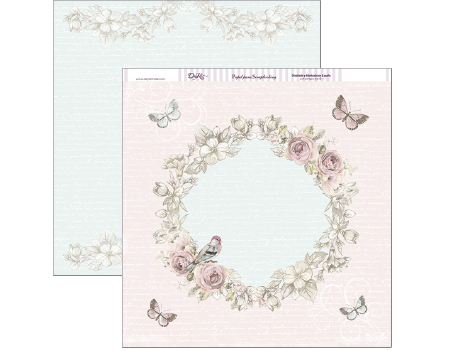 LA BODA  DAYKA SCP105   30,5X30,5 SCRAP PAJARITOS ROSAS