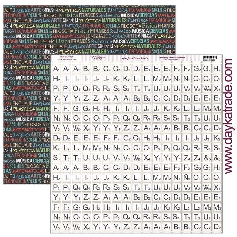 COLEGIO SCP335  DAYKA   30,5X30,5 SCRAP  SCRABLE