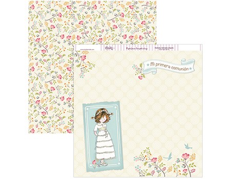 COLETAS   NIÑA COMUNION  DAYKA 2017  SCP143  30,5X30,5 SCRAP