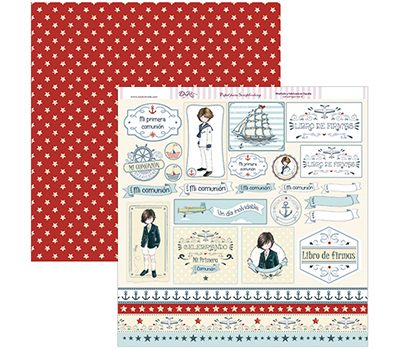 LIBRO FIRMAS  NIÑO COMUNION 2017  DAYKA  SCP15230,5X30,5 SCRAP